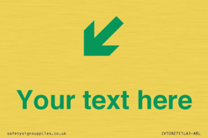 Custom Safe Condition inverse: Green Down left right arrow